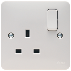 Hager WMSS81 Switched Socket DP 13A