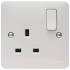 Hager WMSS81 Switched Socket DP 13A